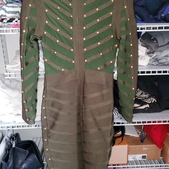 Nikoleta studded mesh bodycon dress - Picture 5 of 7